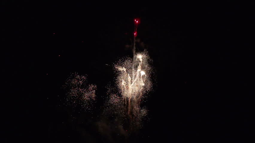 Firework in slow motion