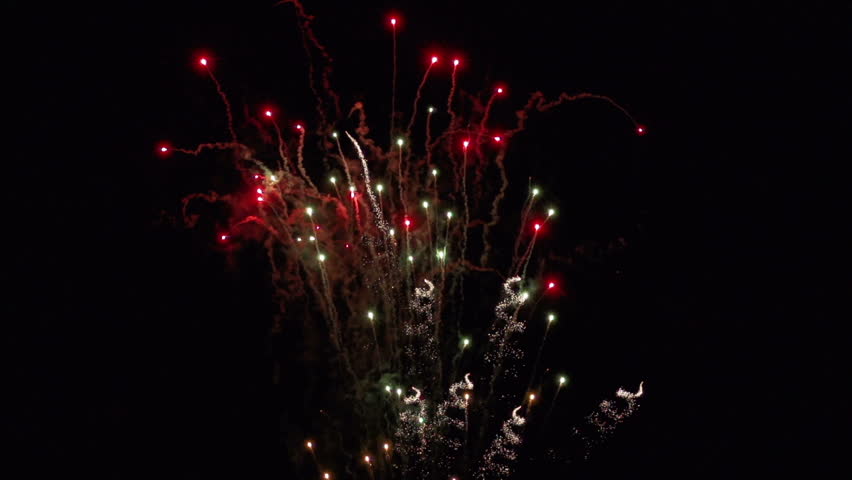 Firework in slow motion