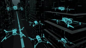 drone squad, Quadro copters, hologram, control system, high-tech technology, military technology, background, abstraction - Powered by Shutterstock - Get 15% off with code: PIKWIZARD15