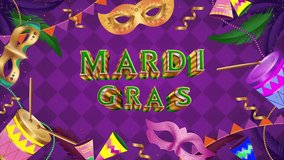 Mardi gras carnival background animation - Powered by Shutterstock - Get 15% off with code: PIKWIZARD15