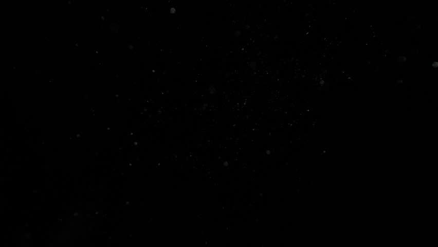 Super Slow Motion Dust Particles Floating in Air, Atmospheric Overlay at 1000fps