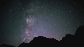 A mesmerizing time-lapse footage of the night sky showcasing the movement of stars, drifting clouds, and celestial wonders. - Powered by Shutterstock - Get 15% off with code: PIKWIZARD15