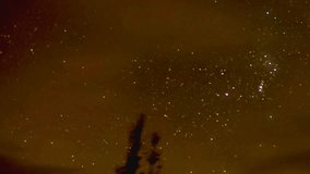 A mesmerizing time-lapse video capturing the starry night sky as celestial bodies move across the darkness, creating streaks of light and revealing the Earth's rotation in a breathtaking cosmic dance. - Powered by Shutterstock - Get 15% off with code: PIKWIZARD15