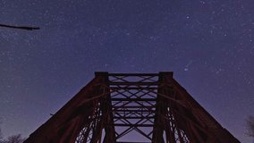 A video of the sky and stars captures the breathtaking beauty of the night, showcasing twinkling constellations, drifting clouds, and the vastness of the cosmos.  - Powered by Shutterstock - Get 15% off with code: PIKWIZARD15