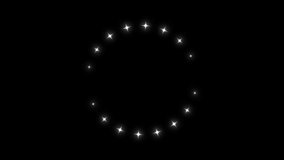 Twinkling Stars Animation on Transparent Background. Blinking Star Loop. Sparkling Light Effect 4K. - Powered by Shutterstock - Get 15% off with code: PIKWIZARD15