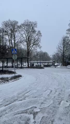 January Snow in Lappeenranta Finland 