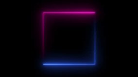 square glowing border, alpha channel, seamless loop - Powered by Shutterstock - Get 15% off with code: PIKWIZARD15