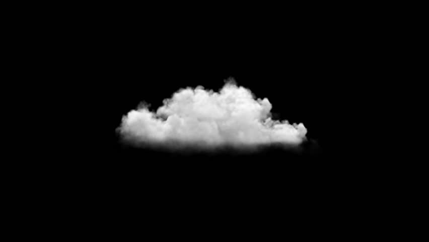 Seamless Loop 3d Clouds on Alpha transparent channel background for easy drag and drop use...
