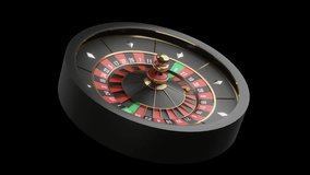 Loop Casino Roulette. Loop and transparent background with alpha channel. - Powered by Shutterstock - Get 15% off with code: PIKWIZARD15