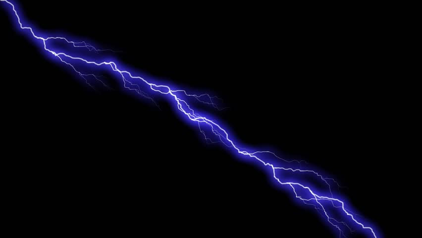lightning in the sky,Extreme lightning bolt, on green screen.