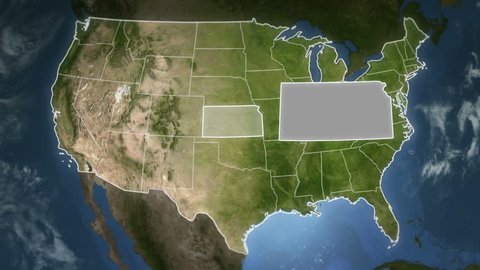 Spinning Earth with United State states maps. Loopable.
Each state border freeze a few seconds to let you edit and change the order or duration. Elements of this video furnished by NASA.