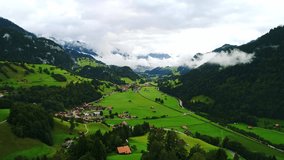Scenic view of Rojach valley, lush green fields, Grossglockner High Alpine Road - Powered by Shutterstock - Get 15% off with code: PIKWIZARD15