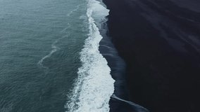 Reynisfjara Black Sand Beach in Iceland Aerial View - Powered by Shutterstock - Get 15% off with code: PIKWIZARD15