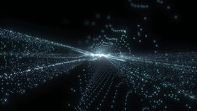 Abstract Particle Flow Animation with Glowing Light Effects in 4K Motion at 60fps - Powered by Shutterstock - Get 15% off with code: PIKWIZARD15