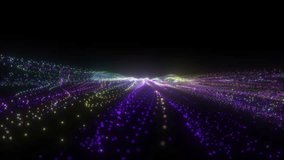Abstract Particle Flow Animation with Glowing Light Effects in 4K Motion at 60fps - Powered by Shutterstock - Get 15% off with code: PIKWIZARD15