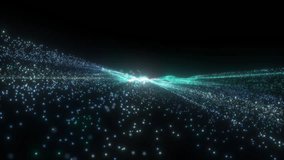 Abstract Particle Flow Animation with Glowing Light Effects in 4K Motion at 60fps - Powered by Shutterstock - Get 15% off with code: PIKWIZARD15