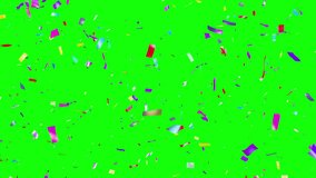 Animated Party background. Thousands of confetti falling. Green Screen. - Powered by Shutterstock - Get 15% off with code: PIKWIZARD15
