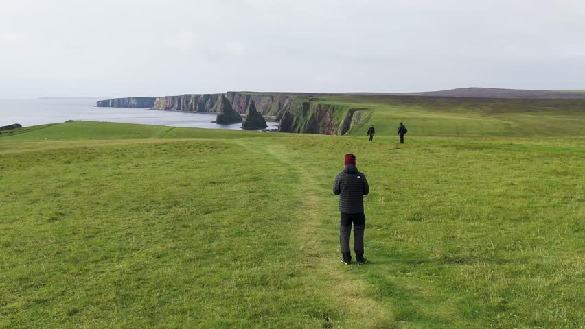 From above, Duncansby Stacks