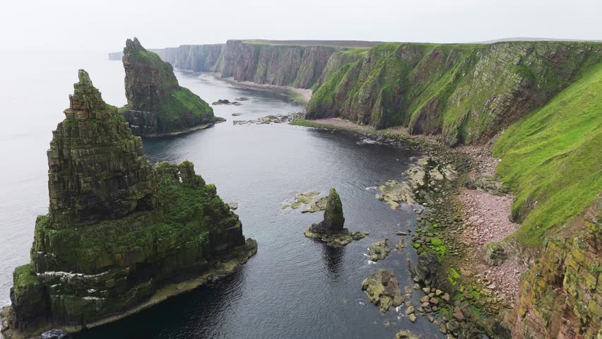 From above, Duncansby Stacks