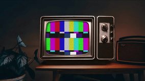 Old green screen TV turning on with green screen television for video masking retro vintage TV with glitch effect green screen - Powered by Shutterstock - Get 15% off with code: PIKWIZARD15