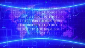 Digital lock symbol over a world map, representing cyber security and data protection. big data hi-tech background technology. - Powered by Shutterstock - Get 15% off with code: PIKWIZARD15