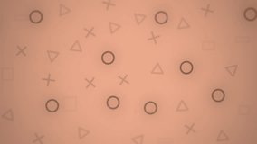 Tortilla Minimalist modern Seamless animated geometric games  pattern with neon vibrant pink background for modern digital design and motion graphics controller game shapes geometric pattern, backdrop - Powered by Shutterstock - Get 15% off with code: PIKWIZARD15