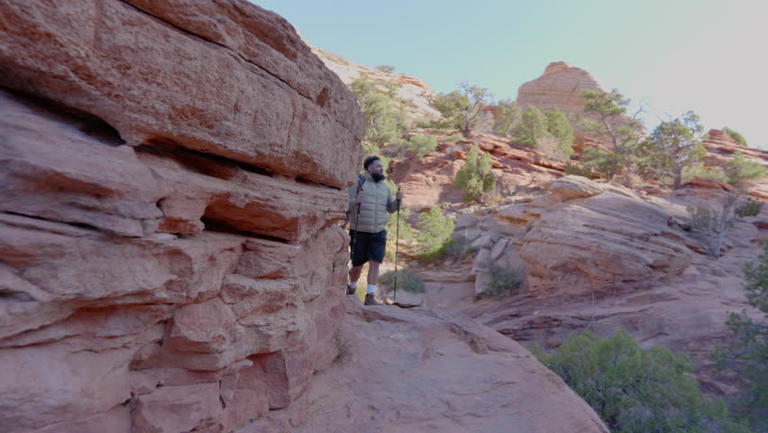 Embark on an adventurous hike through the breathtaking and stunning landscapes of Zion National Park, where youll discover rugged rock formations intertwined with vibrant and lush greenery