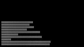 Animation of digital bar graphs with blue light over futuristic cityscape. Technology, data, analytics, finance, business, progress - Powered by Shutterstock - Get 15% off with code: PIKWIZARD15