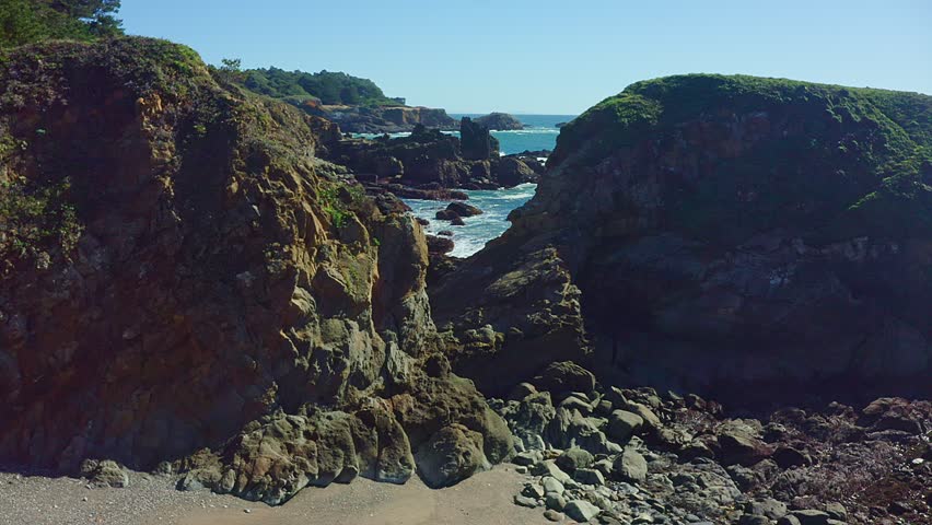 Coastal cliffs along California
