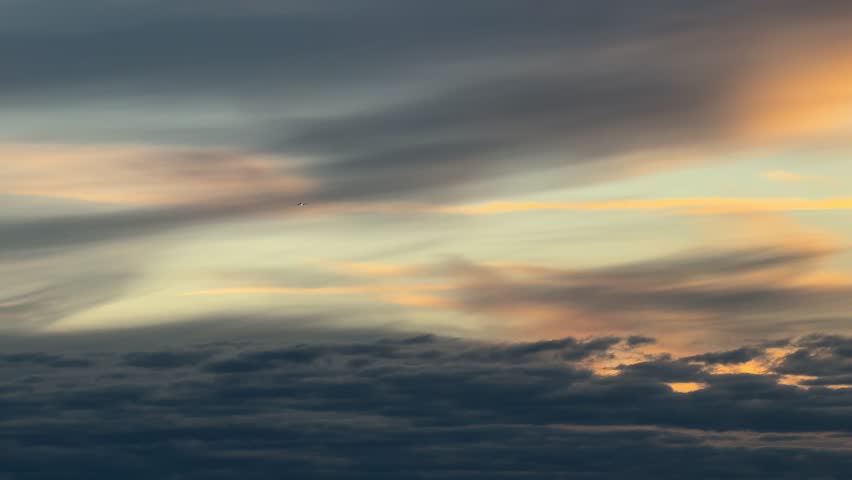 Beautiful sunrise early morning in spring, skyscape.