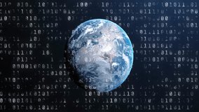 Animation of Earth with financial graphs and binary code for global data analysis. economy, digital, analytics, finance, technology, concept - Powered by Shutterstock - Get 15% off with code: PIKWIZARD15