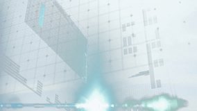 Private jet on runway with financial data processing animation overlay. Aviation, luxury, business, finance, technology, analytics - Powered by Shutterstock - Get 15% off with code: PIKWIZARD15