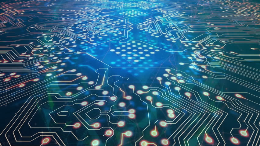 Glowing neon blue text Tap Here on futuristic circuit board animation. Technology, innovation, digital, cyber, electronic, interface - Powered by Shutterstock - Get 15% off with code: PIKWIZARD15