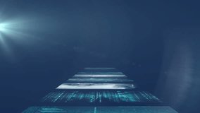 Child's face with digital network and data processing overlay animation. Technology, innovation, future, connection, virtual, cyber - Powered by Shutterstock - Get 15% off with code: PIKWIZARD15