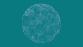 Animation of interconnected user icons surrounding digital globe on teal background. Network, technology, connectivity, communication, global, internet - Powered by Shutterstock - Get 15% off with code: PIKWIZARD15