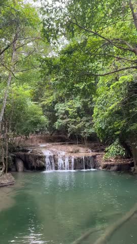 Erawan National Park in Kanchanaburi, Thailand
