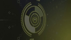 Interacting with animation of futuristic digital interface showing biometric data. Technology, innovation, virtual, security, touchscreen - Powered by Shutterstock - Get 15% off with code: PIKWIZARD15