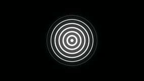 Wireless telecom radiation with aerial footage. Sonar or sound wave ring collection. Dotted and linear epicentre, target, radar icon concept. - Powered by Shutterstock - Get 15% off with code: PIKWIZARD15