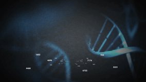 Holding digital brain, human hands with DNA strand and numbers in animation. Artificial intelligence, technology, innovation, biotechnology, data, science - Powered by Shutterstock - Get 15% off with code: PIKWIZARD15