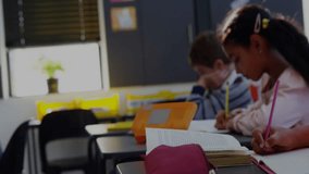 In school, students solving math problems with animation of geometric shapes. Education, mathematics, geometry, learning, problem solving, creativity - Powered by Shutterstock - Get 15% off with code: PIKWIZARD15