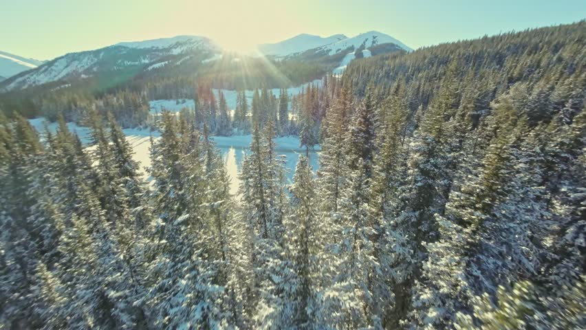 The Marmot Basin Ski Resort, Jasper National Park, located in the Canadian Rockies in Alberta, Canada.