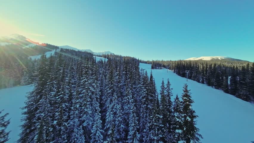 The Marmot Basin Ski Resort, Jasper National Park, located in the Canadian Rockies in Alberta, Canada.