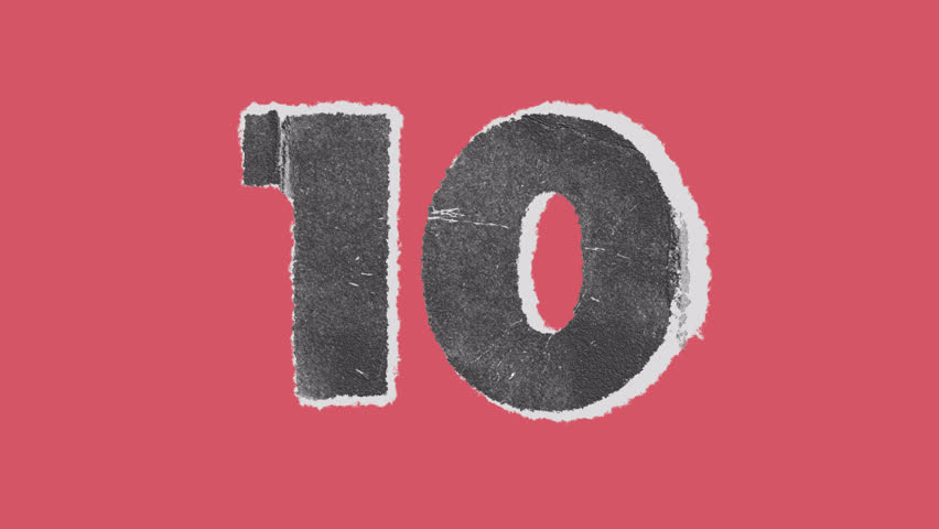 Old Paper Countdown On Alpha