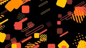 Particle VJ Shapes Pop Orange Yellow Pastel 3d render loop - Powered by Shutterstock - Get 15% off with code: PIKWIZARD15