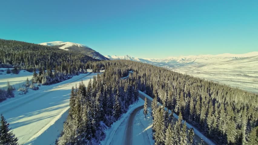 The Marmot Basin Ski Resort, Jasper National Park, located in the Canadian Rockies in Alberta, Canada.