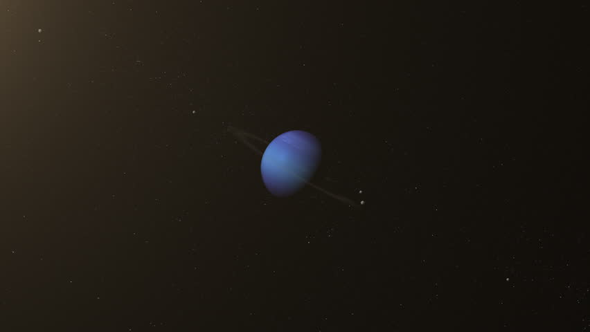 Neptune Moons 
The planet Neptune has 16 known moons. Triton, Naiad, Thalassa, Despina, Galatea, Larissa, Hippocamp, Proteus.
Seamless Loop.