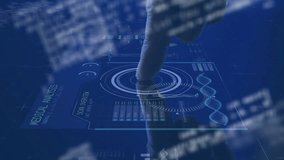 Animation of futuristic medical interface with DNA strands and data in school. technology, digital, biotechnology, innovation, analysis, science - Powered by Shutterstock - Get 15% off with code: PIKWIZARD15