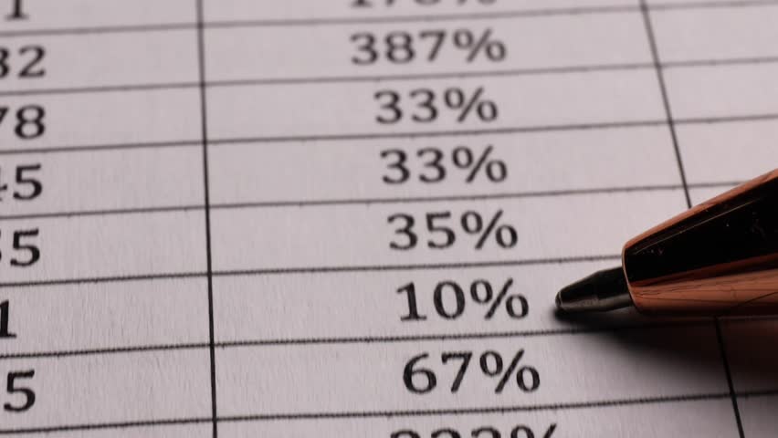close-up of businesswoman hand checking figures in a financial report. concept of accounting, financial analysis, and corporate management