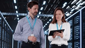 Engineers In Data Center Server Room Configuring AI Technology - Powered by Shutterstock - Get 15% off with code: PIKWIZARD15