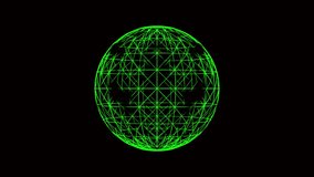  Geosphere Mesh Glowing Green Grid Stock videos 4k animtion - Powered by Shutterstock - Get 15% off with code: PIKWIZARD15